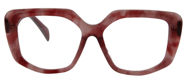 Afro Motif Women Eyeglasses: Salama - Pink - SpecSMART Eye Clinic (Front View)